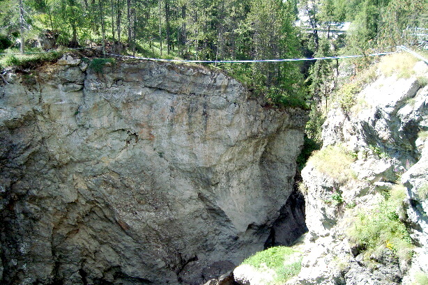 Canyon of Ova da Bernina creek
