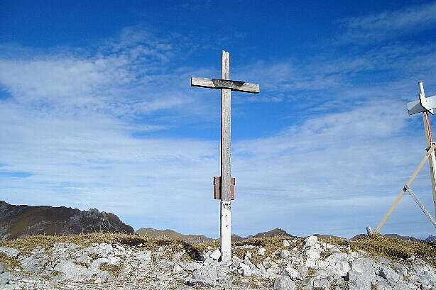 Summit cross of Bäderhorn (2009m)