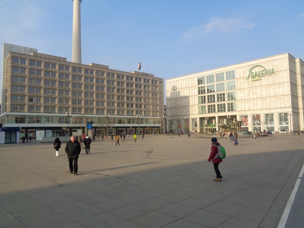 Alexanderplatz with shoppingmall Galeria