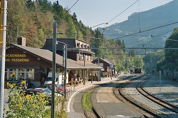 Railway station of Brünig pass