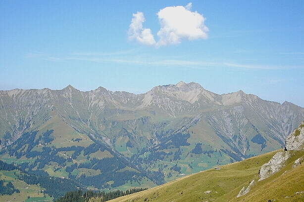 Drümännler (2436m), Weisse Fluh (2472m), Männlifluh (2652m)