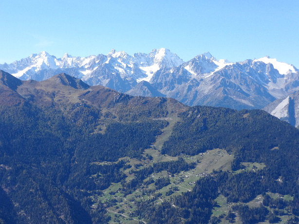 Mont Dolent, Aiguille de Triolet, Tour Noir, Mont Blanc, Aiguille Verte