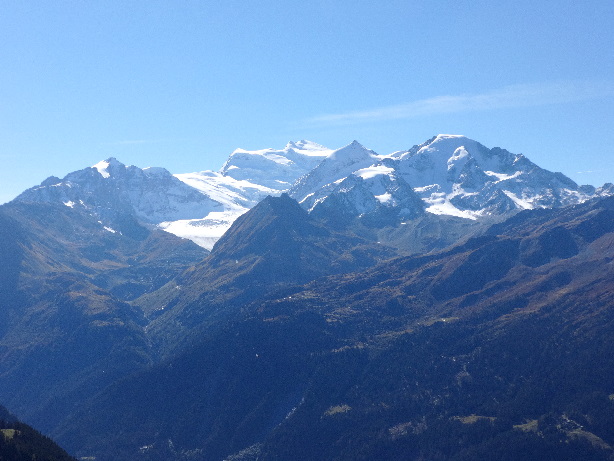 Tournelon Blanc (3700m), Grand Combin (4314m), Petit Combin (3672m)