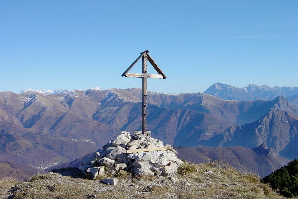 Summit cross of Cima di Fojorina  (1809m) - mountain is also called Cima di Fiorina