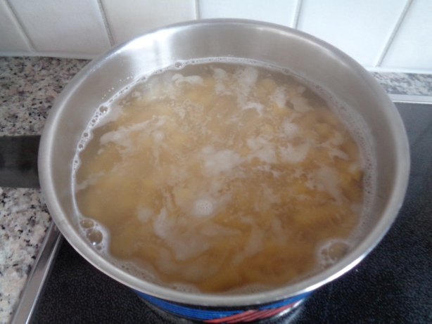 Boil the pasta al dente