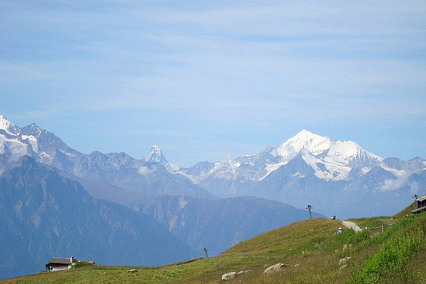 Matterhorn (4478m), Weisshorn (4506m)
