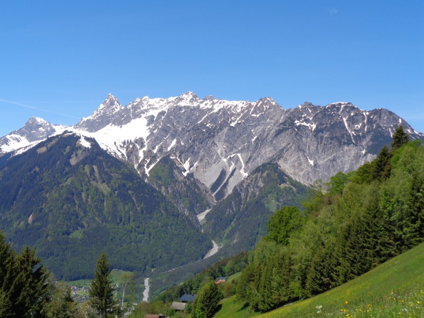 Saula Kopf (2517m), Zimba (2643m), Vandanser Steinwand (2449m)