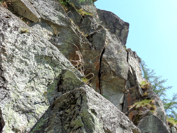 Mini-Klettersteig Saas-Grund
