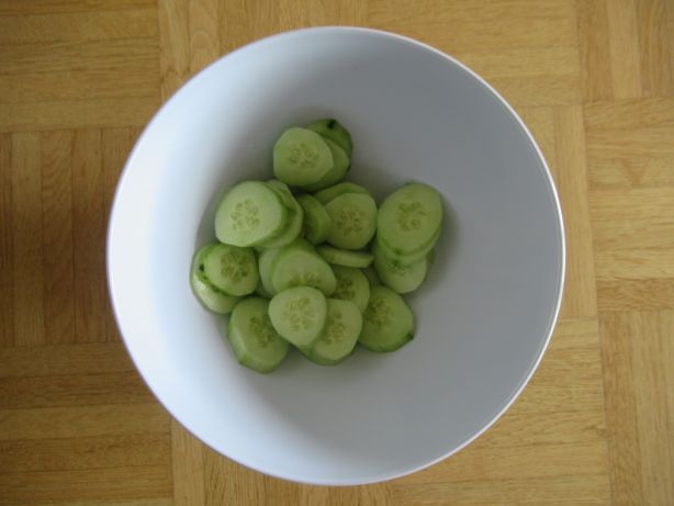 Leave the cucumbers for about 20 minutes