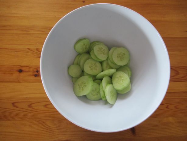 Press the cucumbers