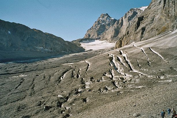 Lötschen glacier and Ferdenrothorn (3180m)