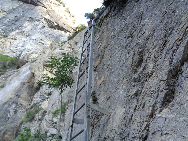 Der Einstieg zum Klettersteig