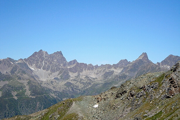 Küchlspitze (3147m), Rautekopf (2849m), Seeköpfe (3061m)