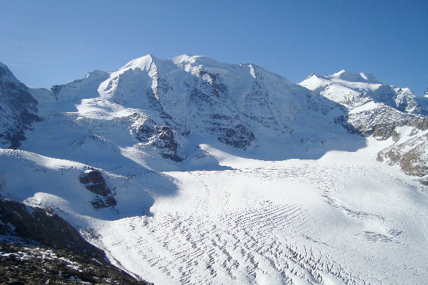 Piz Palü (3901m) und Bellavista (3922m)