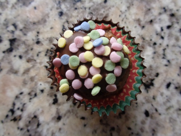 Minimuffin with colored slices
