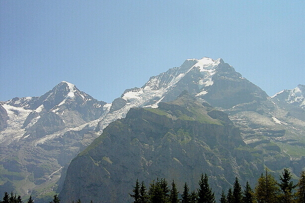 Mönch (4107m) and Jungfrau (4158m)