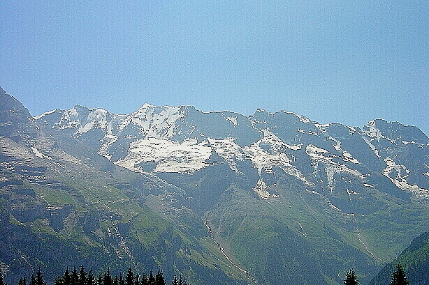 Ebnefluh (3962m), Mittaghorn (3895m), Grosshorn (3754m)