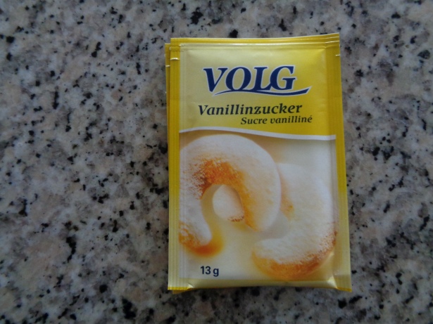 10 bis 15 Gramm Vanillezucker