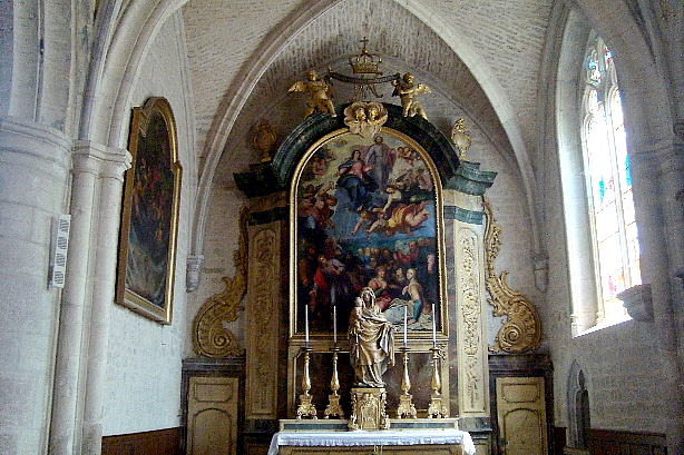 Interior view of Church St. Hippolyte