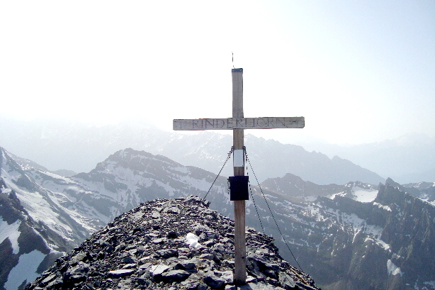 Gipfelkreuz Rinderhorn (3448m)