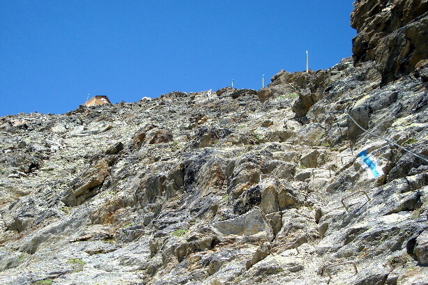 Das letzte Stück vor den Mischabelhütten AACZ (3340m)