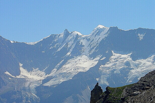 Gletscherhorn (3983m), Ebnefluh (3962m)