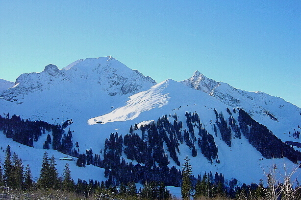 Bürglen (2165m), Birehubel (1850m) und Ochsen (2188m)