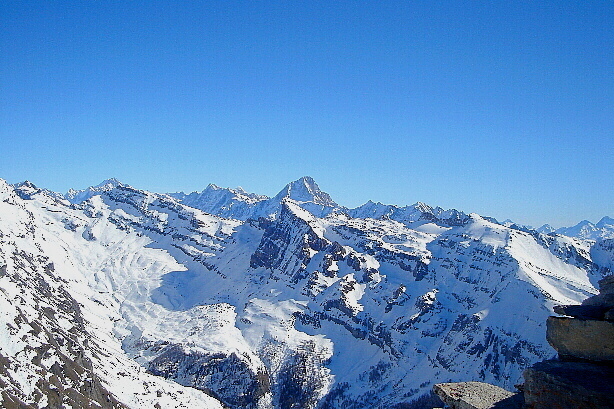 Ferdenrothorn, Dala glacier, Lonzahörner, Majinghorn, Bietschhorn