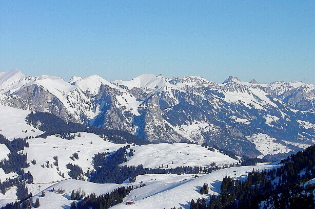 Widdergalm (2174m), Schafarnisch (2107m), Ochsen (2188m), Bürglen (2165m)