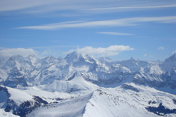 Blümlisalp (3660m), Fründenhorn (3369m) Doldenhorn (3638m), Hockenhorn (3293m)