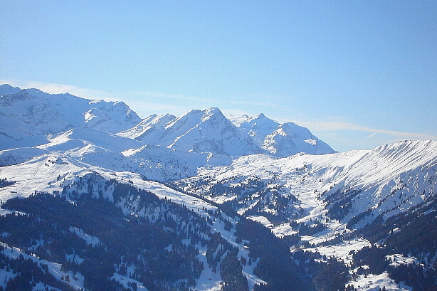 Lauener Rothorn (2276m), Spitzhorn (2807m), Sanetschhorn (2924m)