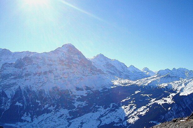 Eiger, Jungfrau, Breithorn, Kleine Scheidegg, Ellstabhorn