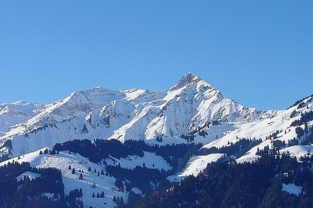 Drunengalm (2408m) and Fromberghorn (2394m) from Faltschen