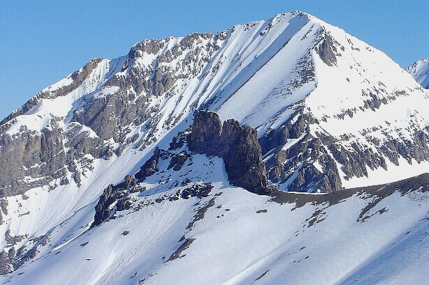Vordergrund Tschingellochtighorn (2735m) - Hintergrund Lohner (3049m)