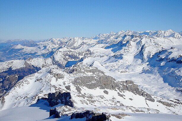 Lohner, Wetterhorn, Eiger, Jungfrau, Wildstrubel, Gross Grünhorn