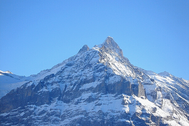 Mättenberg (3104m) und Schreckhorn (4078m)