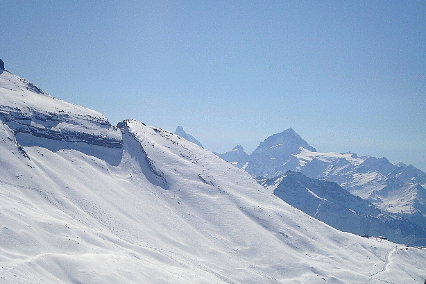 Matterhorn (4478m) und Weisshorn (4506m)