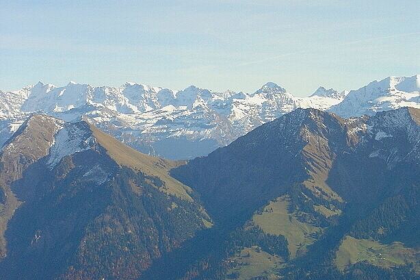 Äbeni Flue  (3962m), Lauterbrunnen Breithorn (3780m), Gspaltenhorn (3436m)
