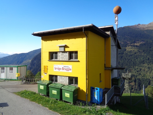 The mountain-station in Braggio