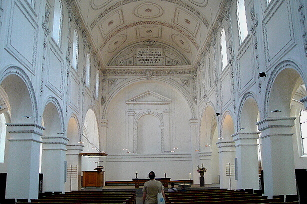 Interior view of the Preacher Church/ Predigerkirche